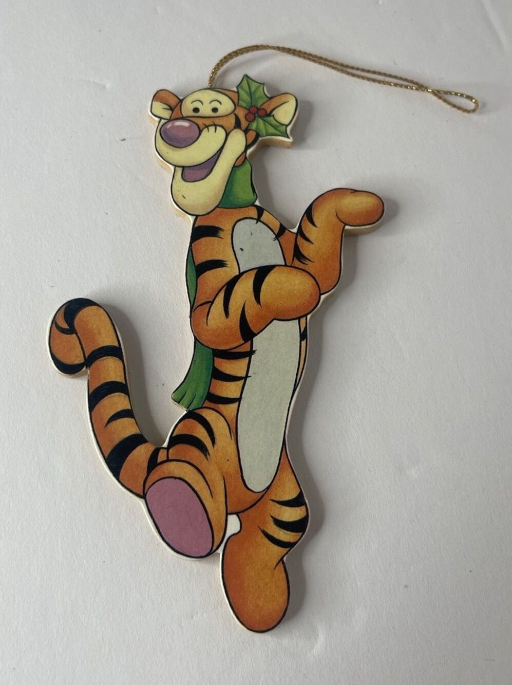 Vintage 90s Tigger press board christmas ornament 4.5"